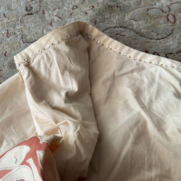 Anthropologie skirt with sequins. Rose and cream colored. NWT. - Picture 7 of 8